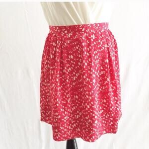 Banana Republic Red Mini Skirt Sz 0 feminine flirty skirt